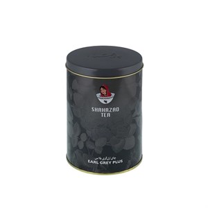 چای قوطی فلزی مشکی ارل گری شهرزاد(عطر ترنج)