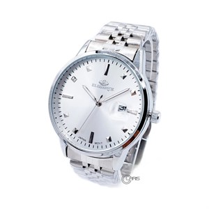 ساعت الگانس ELEGANCE مردانه مدل 9772 تمام سیلور صفحه سفید