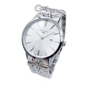 ساعت مچی سیکو SEIKO Vip مردانه مدل 2619 تمام سیلور صفحه سفید