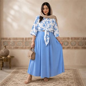 ست دامن شومیز گره ای