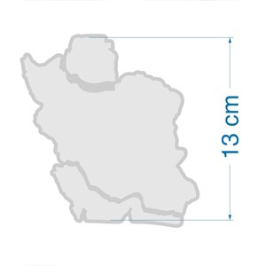 قالب نقشه کامل ایران 12 سانتی