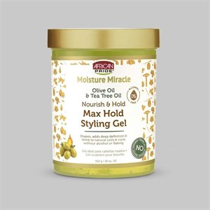 ژل حالت‌دهنده مو آفریکن پراید مدل OLIVE OIL وزن 510 گرم