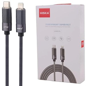 کابل تایپ سی به لایتنینگ فست شارژ 27 وات هیسکا LX-821CL طول 1 متر