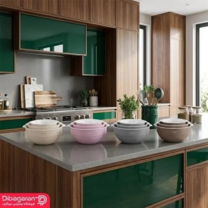 سرویس آبکش و لگن 6 پارچه لیمون مدل 2066