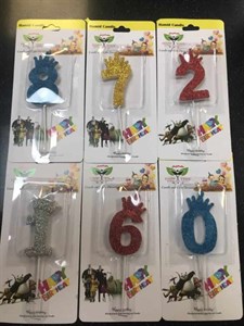 شمع اعدادخلالی اکلیلی24 کد573 کارتن288عددی