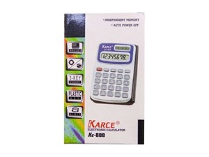 ماشین حسابKC-888 فانتزی شفاف کد4290 کارتن100عددی