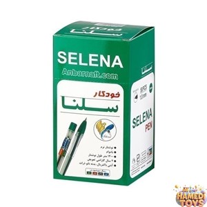 خودکار سبز سلنا1دهم درشت کد3250 کارتن1000عددی