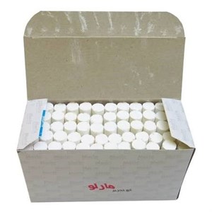 گچ تحریر سفید مارلو 60 بسته 48 عددی 
