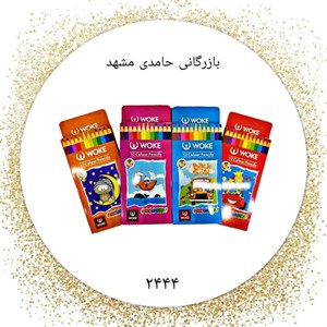 مدادرنگی12رنگ مقوایی6گوش ووک12-9403 کد2444 کارتن240بسته