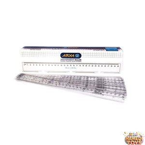 خط کش30s 8021 شفاف اریا کد4572 کارتن18بسته48عددی