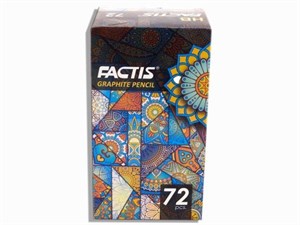 مداد مشکی طرح کاشی فکتیس کد4023 کارتن20بسته72عددی