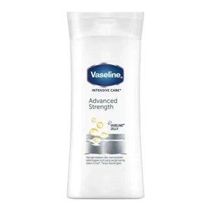 لوسیون بدن مرطوب کننده و ترمیم کننده وازلین Vaseline Advanced Strength مخصوص پوست بسیار خشک حجم ۲۰۰ میل