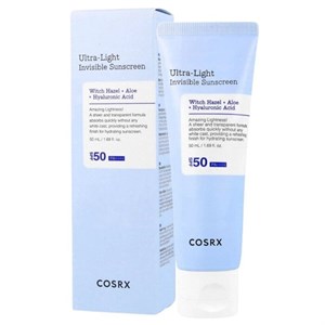 ضدآفتاب مرطوب کننده و بدون ایجاد سفیدی کوزارکس COSRX Ultra Light Invisible Sunscreen SPF50 حجم 50 میل