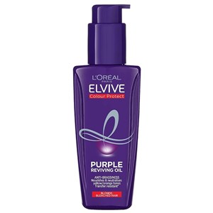 روغن مو ضد زردی لورآل Loreal Purple Herstellende Olie مناسب موهای بلوند، دکلره، هایلایت و خاکستری حجم 100 میل