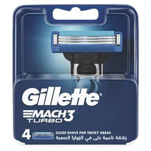 تیغ یدک ژیلت Mach3 Turbo بسته 4 عددی