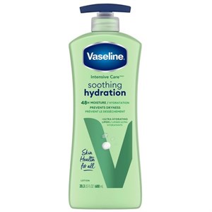 لوسیون بدن وازلین Vaseline تسکین بخش و آبرسان مدل Soothing Hydration حجم 600 میل