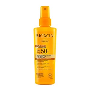 اسپری ضد آفتاب +SPF50 بیوکسین Bioxcin suncare UVB+ UVA حجم 200 میلی