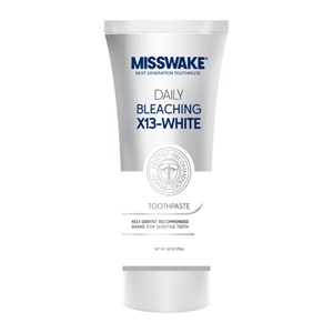 خمیر دندان بلیچینگ دانه آبی میسویک Misswake Bleaching X13-White وزن 75 گرم