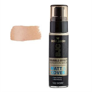 کرم پودر بل جاردین شماره 102 رنگ عاجی Belle Jardin Matt & Cover Double Effect حجم 30 میل