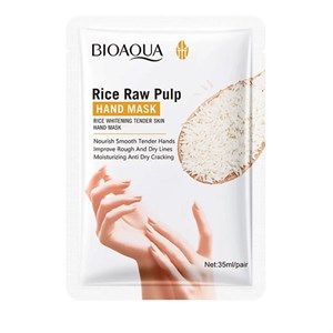 ماسک پوشیدنی دست بایوآکوا روشن کننده و جوانساز BIOAQUA حجم 35 میل