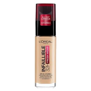 کرم پودر لورال Loreal INFAILLIBLE شماره 100 رنگ Linen حجم 30 میل