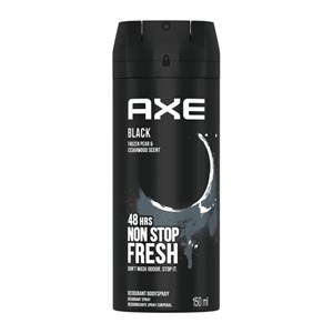 اسپری ضد تعریق مردانه اکس AXE Black رایحه گلابی و چوب سدر حجم 150 میل