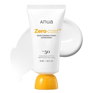 ضد آفتاب مرطوب کننده بدون رد سفیدی آنوا Anua ZERO-CAST حاوی +SPF50 حجم 50 میل
