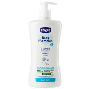 شامپو بچه بدون اشک و سوزش چشم چیکو chicco baby moments حاوی گل همیشه بهار حجم 500 میل