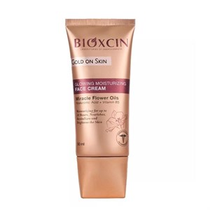 کرم مرطوب کننده و شفاف کننده بیوکسین ‌‌‌Bioxcin Gold On Skin حجم 50 میل