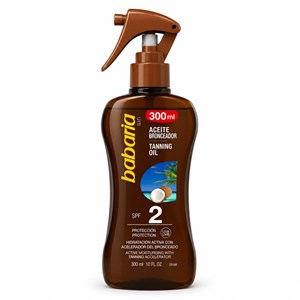 اسپری برنزه کننده نارگیل باباریا Babaria SPF 2 Coconut حجم 300 میل