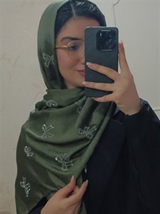 شال کریستال نگین پاپیونی کد 018