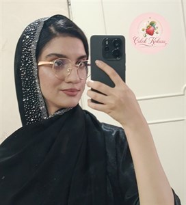شال حریر دور نگین کد 01