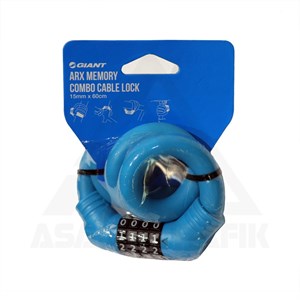 قفل دوچرخه رمزدار جاینت ARX Memory COMBO Cable Lock – آبی