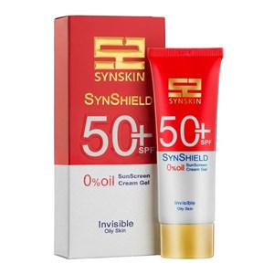 کرم ژل ضد آفتاب ساین اسکین مدل Synshield با SPF50 مناسب پوست چرب آقایان حجم 50 میلی لیتر