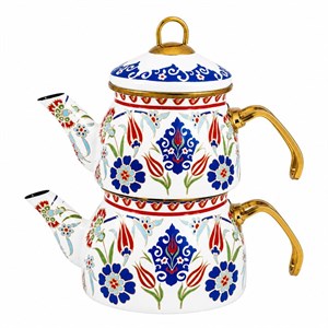 ست کتری و قوری پرهوم مدل Mavi-Gul گنجایش کتری 2.1 لیتر گنجایش قوری 1 لیتر