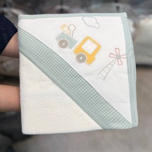 حوله دورپیچ کلاهدار نوزادی گایه GAYE طرح ماشین