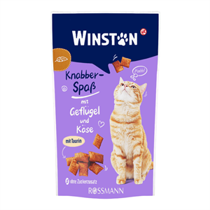 تشویقی مغزدار گربه وینستون Winston با طعم گوشت پرندگان و پنیر