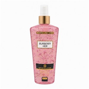 بادی اسپلش زنانه وودلایک مدل Burberry Her حجم 250 میلی‌لیتر
