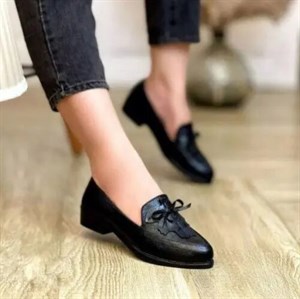 کفش کالج زنانه پاشنه ۳سانت برگی