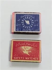 دو عدد کبریت بدنه چوبی قدیمی کلکسیونی آنتیک