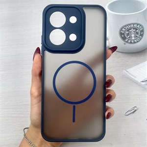 قاب گوشی Redmi 15CPoco C85 شیائومی Glacier Case مات اسپرت طرح مگ سیف Magsafe محافظ لنز دار برجسته مشکی کد 456662