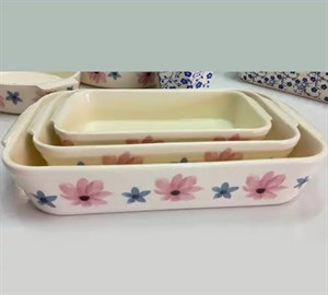 مرغ خوری مستطیل طرح گل بهاری