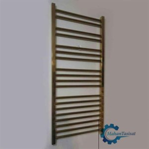 حوله خشک کن استیل 20 لول 50 ×120 طلایی مات ایران رویال