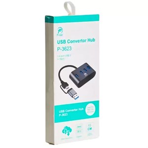 هاب USB و TYPE-C پی نت مدل P-3623