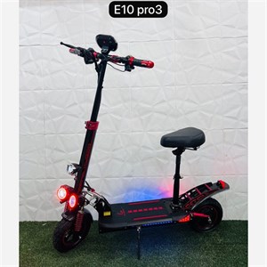 اسکوتر برقی Kugoo E10 Pro 3 موتور 2500 وات حرفه‌ای مدل صندلی‌دار