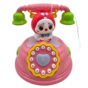 اسباب بازی ناب سل مدل تلفن جوجه بامزه موزیکال چراغدار کد Funny chicken musical phone with lights