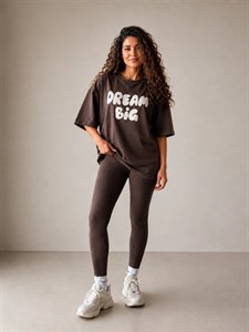تیشرت باکسی زنانه Dream Big مدل آزاد
