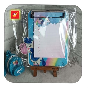 تخته شاسی  یونیکورن و نوت دفترچه ای با پشت وایت برد سایز A5