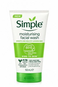 ژل شستشوی صورت سیمپل مدل Moisturizing حجم 150 میل