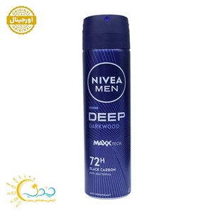 اسپری ضد تعریق مردانه نیوآ دیپ پودری  Deep Black Carbon Dark Wood آلمانی اصلی ۱۵۰ میل